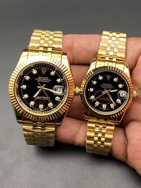 rolex set|Rolex watches couple set.